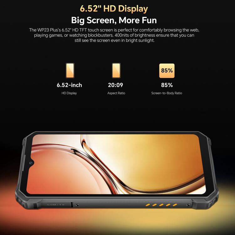 Oukitel WP23 Plus Rugged Phone, 8GB+256GB, 6.52 inch Android 14.0Unisoc T606 Octa-core, NFC, OTG, Network: 4G Oukitel WP23 Plus Rugged Phone, 8GB+256GB, 6.52 inch Android 14.0Unisoc T606 Octa-core, NFC, OTG, Network: 4G